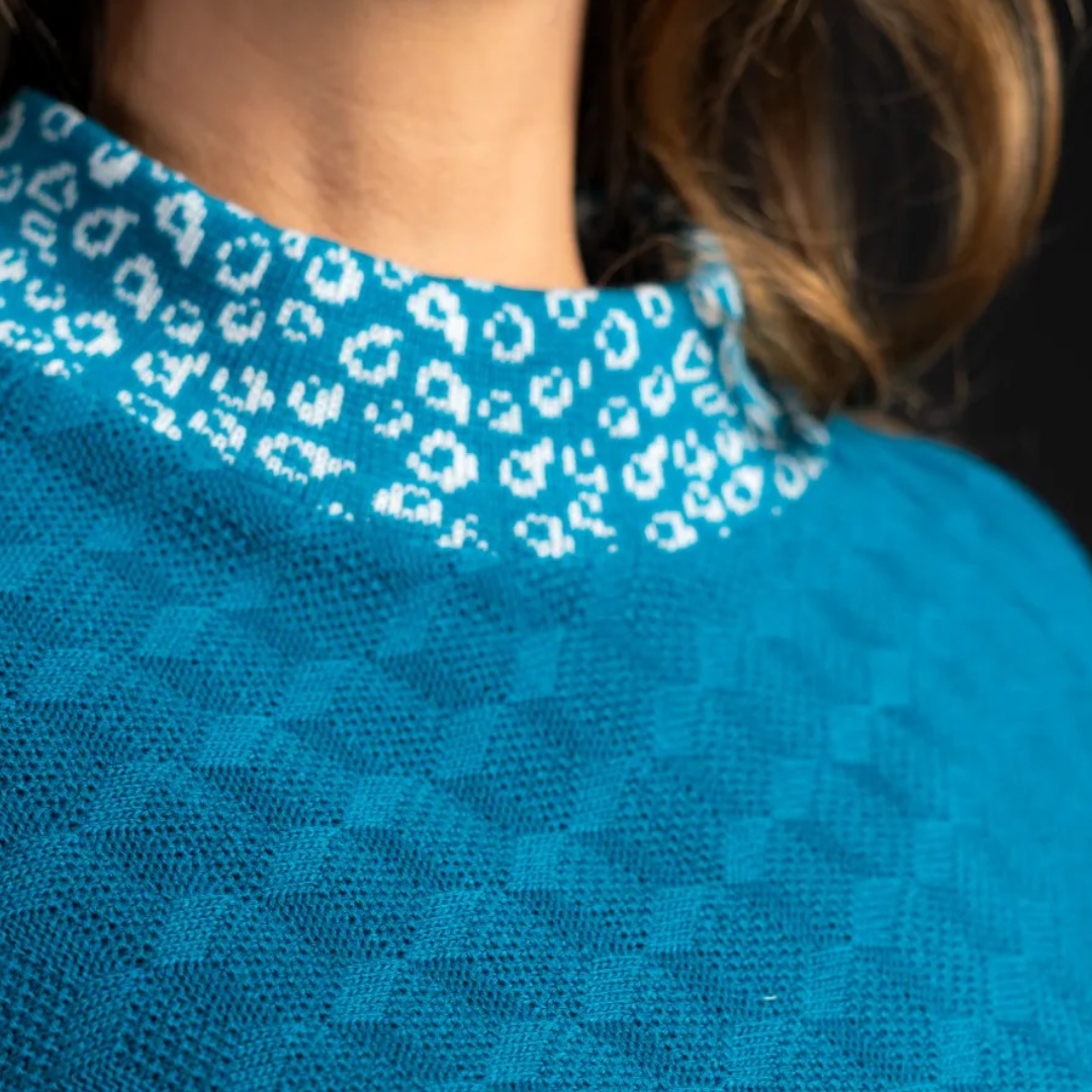 PONCHO CDC COCO TURQUESA 3